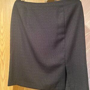 Jesse Ryan Straight Black With White Checks Skirt